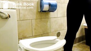 Amateur Girl  Videos Herself Taking A Dump In A Public Restroom
