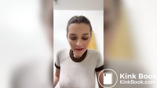 eating shit out of the toilet