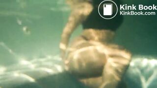 Underwater pool and Dish shitting as meal