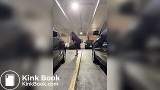HUGE BOOTY drops DOOKIE in PARKING GARAGE