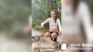 shit in the woods