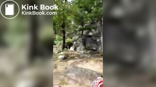shit in the woods