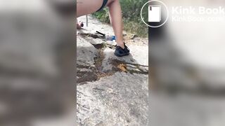 shit in the woods