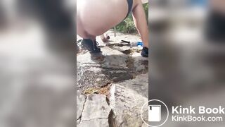 shit in the woods