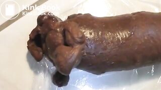 Turd Push Out Up Close