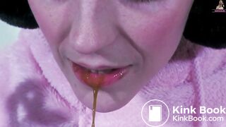 Teen Brushes Her Teeth With  feces