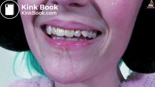 Teen Brushes Her Teeth With  feces