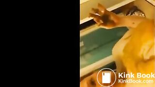 BBW scat girl smearing and tasting