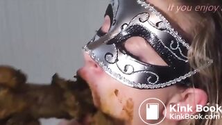 Professional Porn Star  Shit SCat chewer with dildo