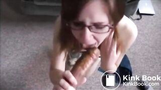 Nerdy teen does shitty ATM