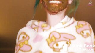 Riding cock with poop on my face