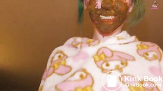Riding cock with poop on my face