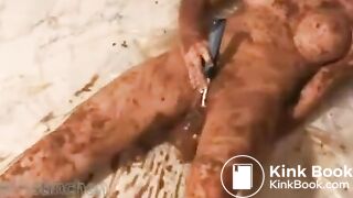 Fistinchen lubed up with shit