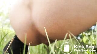 Stunning Young Girl shits outdoors in HD