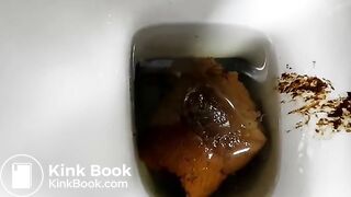 Lots of shit from sexy blonde ass