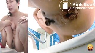 Massive constipation hard poop closeup