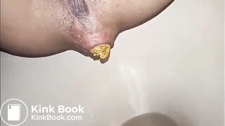 Closeup of big heavy shit