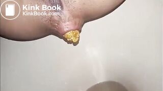 Closeup of big heavy shit