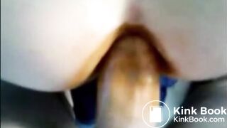 Girl anal fucked with shit