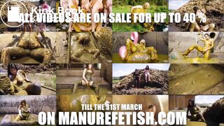 ManureFetish Spring Sale 40 % discount - Girls in cowshit