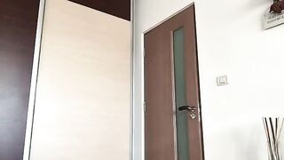 Sensual dance & shitty dildo suck
