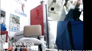 Lady Shopkeeper Poops while attending customers