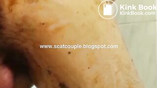 SET 5 TRANSVESTITE IN BLUE SWIMSUIT LATEX COVERED