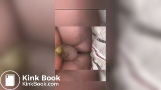 scat gay  hot black twink poop dirty anal combi