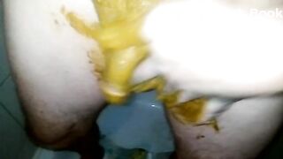 Messy diaper scat and smear
