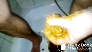 Messy diaper scat and smear