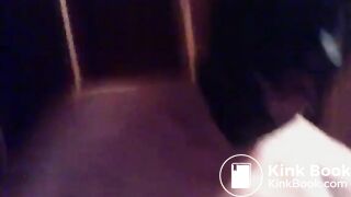 Femdom orders bite-by-bite shit feeding