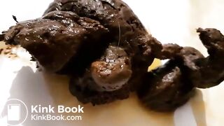 Enormous turd from tight asshole - Scat Fan Club