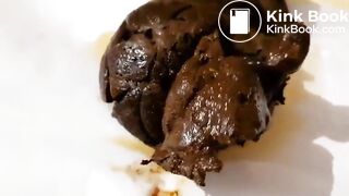Enormous turd from tight asshole - Scat Fan Club