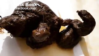 Enormous turd from tight asshole - Scat Fan Club