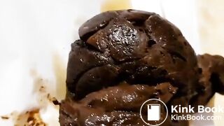 Enormous turd from tight asshole - Scat Fan Club