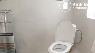 Sexy tattooed brunette shitting on camera - Scat Fan Club