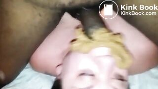 Man Shits in Babe's Mouth and Rough Fucks It