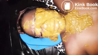 covering with shit a submissive ebony slut (2)