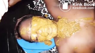 covering with shit a submissive ebony slut (2)