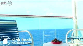 Blonde shitting on a cruise