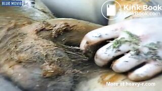 Disgusting Scat Cocksucking in Forest (Threesome)