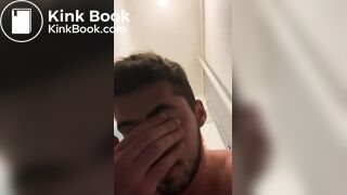 good looking man shitting