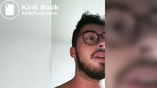 good looking man shitting