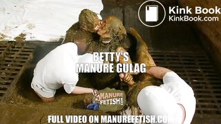 Betty's Gangbang in cowshit - Manure Gulag