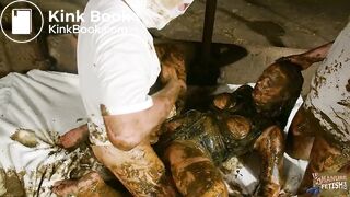 Betty's Gangbang in cowshit - Manure Gulag