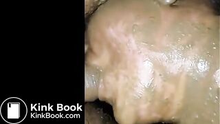 Bat Shit Crazy Slut Sucks Shit covered cock