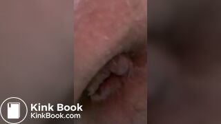 Pushing on the toilet