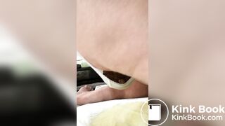 My huge pantypoop backs up!