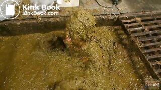 Betty submerges completely in shit