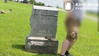 Public Cemetery Gravestone Shit